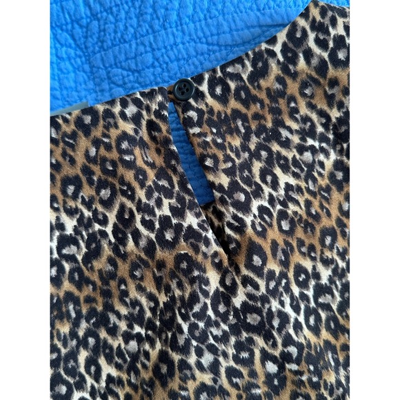 Jessica Holbrook Women's Leopard Print Short Sleeve Top Size M - Picture 4 of 4